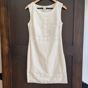 Max studio White Sleeveless Dress Sz S